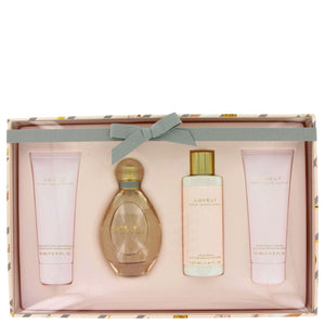 Lovely Gift Set - 3.4 oz Eau De Parfum Spray + 2.5 oz Body Lotion + 2.5 oz Shower Gel + 4 oz Milk Bath For Women by Sarah Jessica Parker