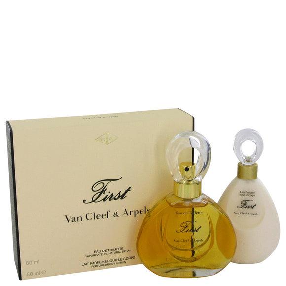 FIRST Gift Set  2 oz Eau De Parfum Spray + 1.6 oz Body Lotion For Women by Van Cleef & Arpels