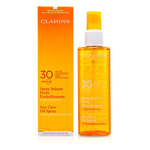 Clarins Other Sun Care Oil Spray SPF 30 High Protection for Body & Hair For Women by Clarins