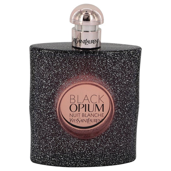 Black Opium Nuit Blanche 3.00 oz Eau De Parfum Spray (Tester) For Women by Yves Saint Laurent