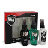 Bod Man Black 0.00 oz Gift Set  Three 1.8 oz Body Sprays Includes Bod Man Black + Most Wanted + Really Ripped Abs For Men by Parfums De Coeur