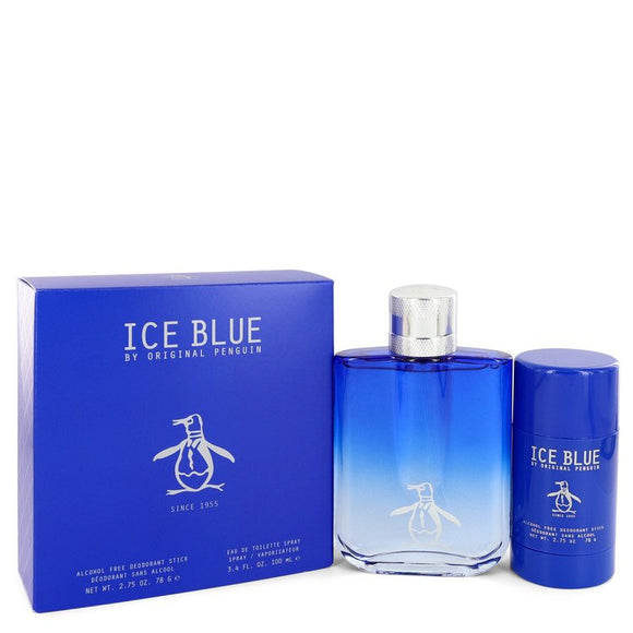 Original Penguin Ice Blue Gift Set  3.4 oz Eau De Toilette Spray + 2.75 oz Deodorant Stick For Men by Original Penguin