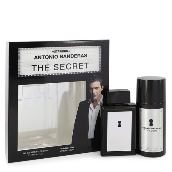 The Secret Gift Set  3.4 oz Eau De Toilette Spray + 5.1 oz Deodorant Spray For Men by Antonio Banderas