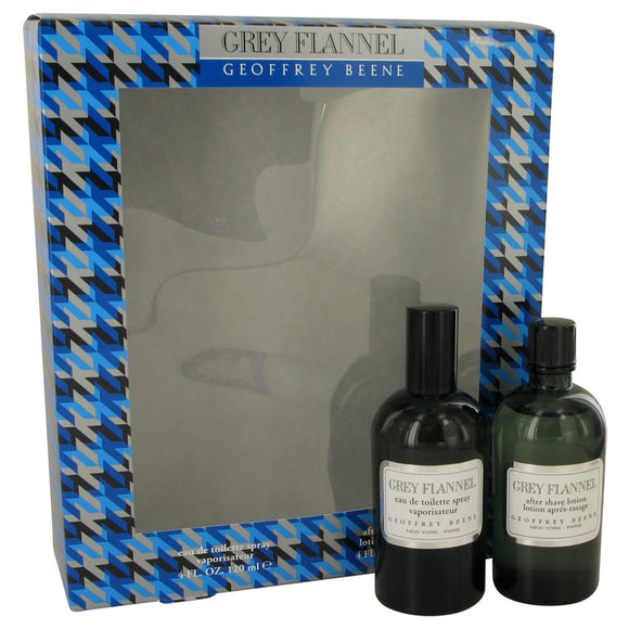 Grey Flannel Gift Set - 4 oz Eau De Toilette Spray + 3.4 oz After Shave Lotion For Men by Geoffrey Beene