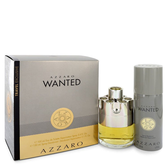 Azzaro Wanted 0.00 oz Gift Set  3.4 oz Eau De Parfum Spray + 5.1 oz Deodarant Spray For Men by Azzaro