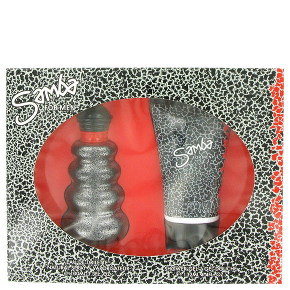 SAMBA Gift Set  3.4 oz Eau De Toilette Spray + 4.4 Shower Gel For Men by Perfumers Workshop