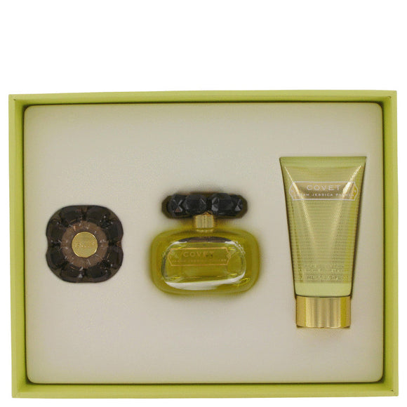 Covet 0.00 oz Gift Set  3.4 oz Eau De Parfum Spray + 2.5 oz Body Loiton + Perfume Compact For Women by Sarah Jessica Parker