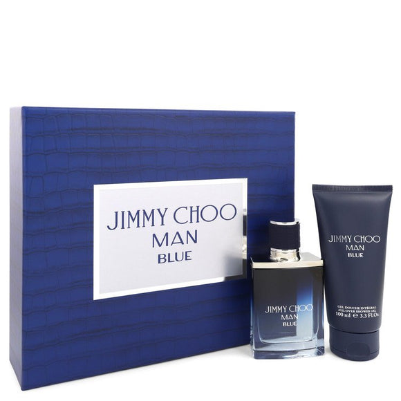 Jimmy Choo Man Blue Gift Set  1.7 oz Eau De Toilette Spray + 3.3 oz Shower Gel For Men by Jimmy Choo