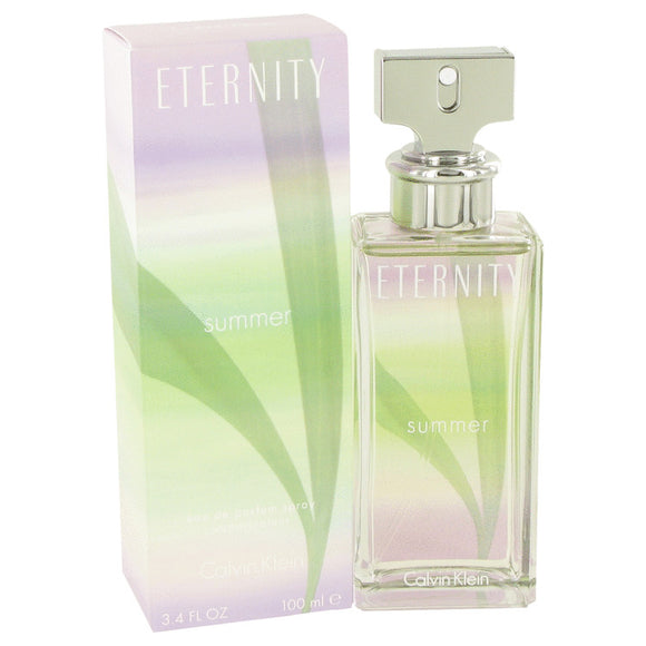 Eternity Summer Eau De Parfum Spray (2009) Purple & Green For Women by Calvin Klein