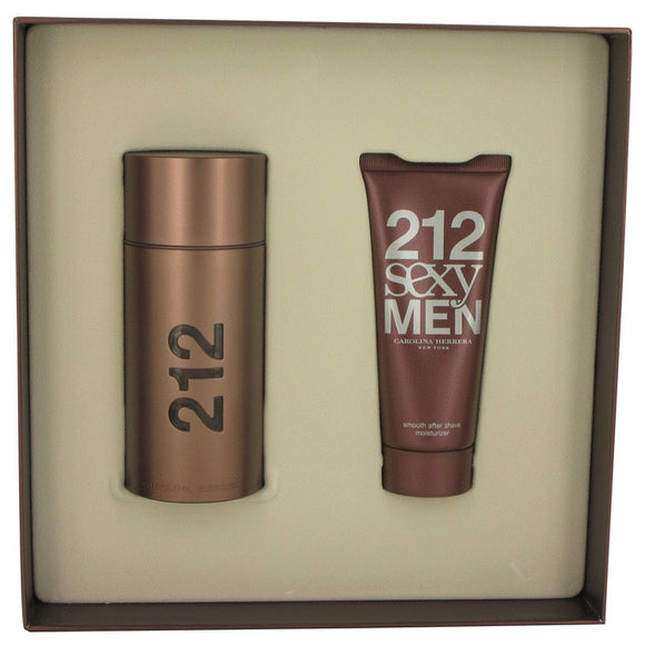 212 Sexy Gift Set  3.4 oz Eau De Toilette Spray + 3.4 oz After Shave Moisturizer For Men by Carolina Herrera