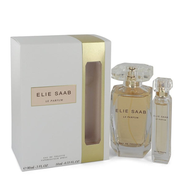 Le Parfum Elie Saab Gift Set  3 oz Eau De Toilette Spray + .33 oz Mini EDT Spray For Women by Elie Saab