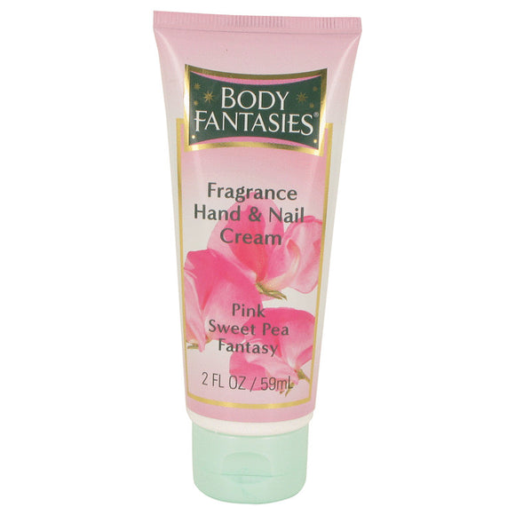 Body Fantasies Signature Pink Sweet Pea Fantasy 2.00 oz Hand & Nail Cream For Women by Parfums De Coeur