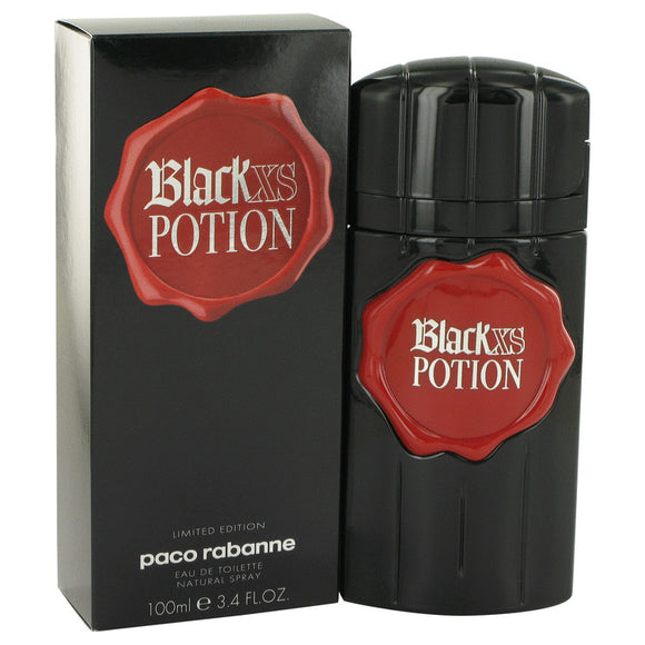 Black XS Potion 3.40 oz Eau De Toilette Spray (Limited Edition) For Men by Paco Rabanne