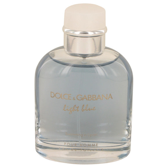 Light Blue Swimming in Lipari Eau De Toilette Spray (Tester) For Men by Dolce & Gabbana