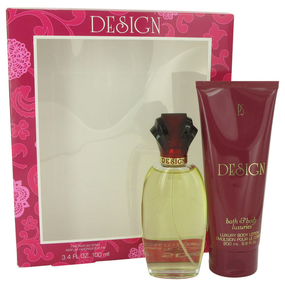 DESIGN 0.00 oz Gift Set  3.4 oz Eau De Parfum Spray + 6.7 oz Body Lotion For Women by Paul Sebastian