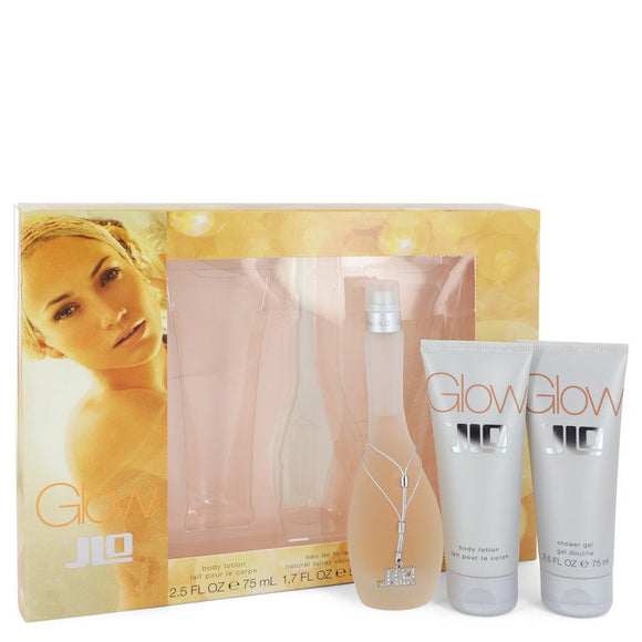Glow Gift Set  1.7 oz Eau De Toilette Spray + 2.5 oz Body Lotion + 2.5 oz Shower Gel For Women by Jennifer Lopez