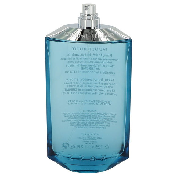 Chrome Legend 4.20 oz Eau De Toilette Spray (Tester) For Men by Azzaro