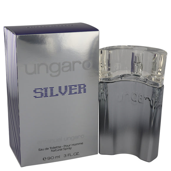 Ungaro Silver Eau De Toilette Spray For Men by Ungaro