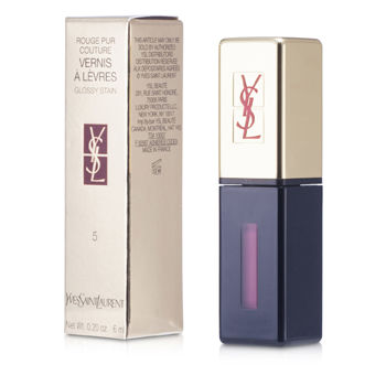 Yves Saint Laurent Lip Care Rouge Pur Couture Vernis a Levres Glossy Stain - # 5 Rouge Vintage For Women by Yves Saint Laurent