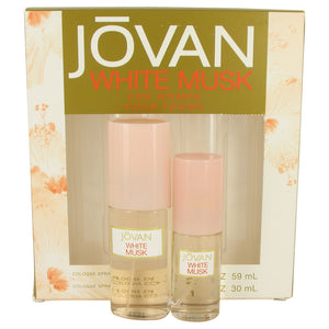 JOVAN WHITE MUSK Gift Set  2 oz Cologne Spray + 1 oz Cologne Spray For Women by Jovan