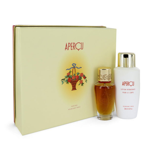 APERCU 0.00 oz Gift Set  1.7 oz Eau De Toilette Spray + 6.7 oz Body Lotion For Women by Houbigant