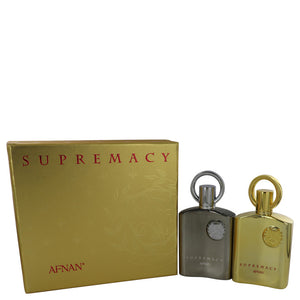 Supremacy Pour Femme Gift Set - 3.4 oz Eau De Parfum Spray Pour Femme + 3.4 oz Eau De Parfum Spray Pour Homme For Women by Afnan