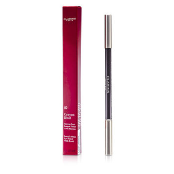 Clarins Eye Care Long Lasting Eye Pencil with Brush - # 02 Intense Brown For Women by Clarins