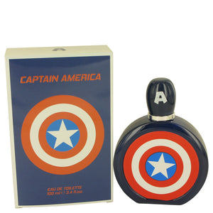Captain America 3.40 oz Eau De Toilette Spray For Men by Marvel