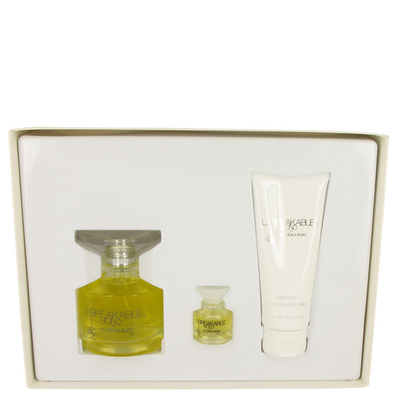 Unbreakable Bond Gift Set - 3.4 oz Eau De Toilette Spray + .25 oz Mini EDT Spray ++ 3.4 oz Body Lotion For Women by Khloe and Lamar