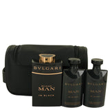 Bvlgari Man In Black 0.00 oz Gift Set  3.4 oz Eau De Parfum Spray + 2.5 oz After Shave Balm +2.5 oz Shower Gel + Free Pouch For Men by Bvlgari