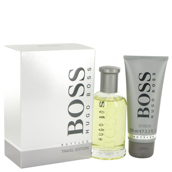 Boss No. 6 Gift Set - 3.4 oz Eau De Toilette Spray + 3.4 oz Shower Gel For Men by Hugo Boss