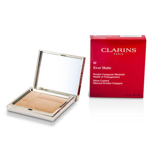 Clarins Face Care Ever Matte Shine Control Mineral Powder Compact - # 02 Transparent Medium For Women by Clarins