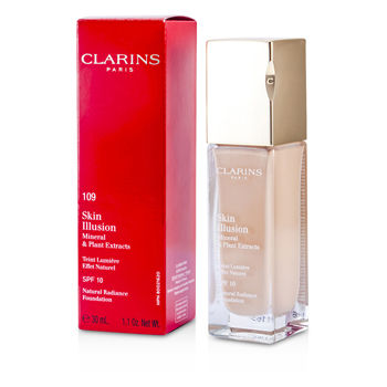 Clarins Face Care Skin Illusion Natural Radiance Foundation SPF 10 - # 109 Wheat For Women by Clarins