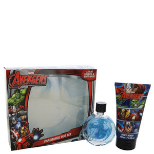 Avengers Gift Set - 2.5 oz Eau De Toilette Spray + 5 oz Body Wash For Men by Marvel