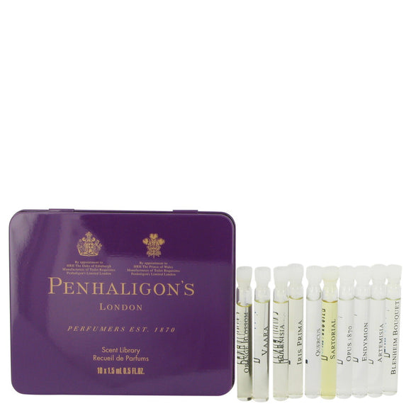 Iris Prima Gift Set - Scent library includes the best of Penhaligon`s. Artemisia, Iris Prima, Vaara, Ellenisia, Orange Blossom, Quercus, Sartorial, Blenheim Bouquet, Opus 1870, and Endymion For Women by Penhaligon`s