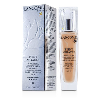 Lancome Face Care Teint Miracle Bare Skin Foundation Natural Light Creator SPF 15 - # 03 Beige Diaphane For Women by Lancome