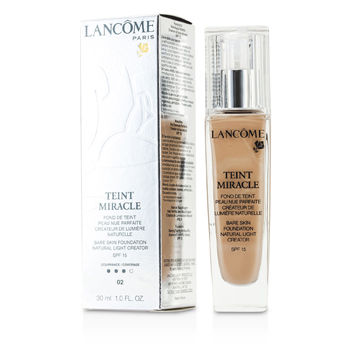 Lancome Face Care Teint Miracle Bare Skin Foundation Natural Light Creator SPF 15 - # 02 Lys Rose For Women by Lancome
