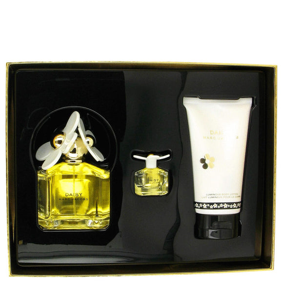 Daisy Gift Set - 3.4 oz Eau De Toilette Spray + 5.1 oz Body Lotion + .13 oz Mini EDT For Women by Marc Jacobs