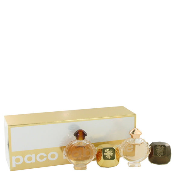 Olympea Gift Set - Travel Size Mini Set Includes Lady Million, Lady Million Prive, Olympea, Olympea Intense For Women by Paco Rabanne