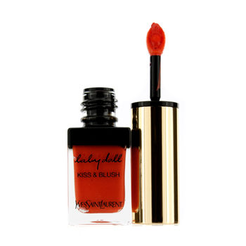 Yves Saint Laurent Lip Care Baby Doll Kiss & Blush - # 04 Orange Fougueux For Women by Yves Saint Laurent