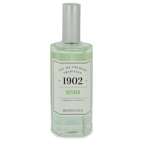 1902 Vetiver Eau De Cologne Spray (Unisex Tester) For Men by Berdoues