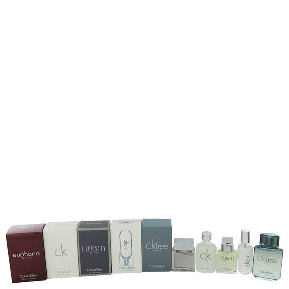 Ck One Gift Set - Deluxe Travel Mini Set Includes Euphoria, CK One, Eternity, Ck 2 and CK Free For Men by Calvin Klein