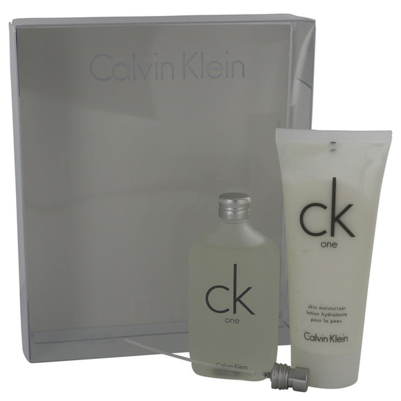 Ck One Gift Set - 1.7 oz Eau De Toilette Spray + 3.4 oz Skin Moisturizer For Men by Calvin Klein
