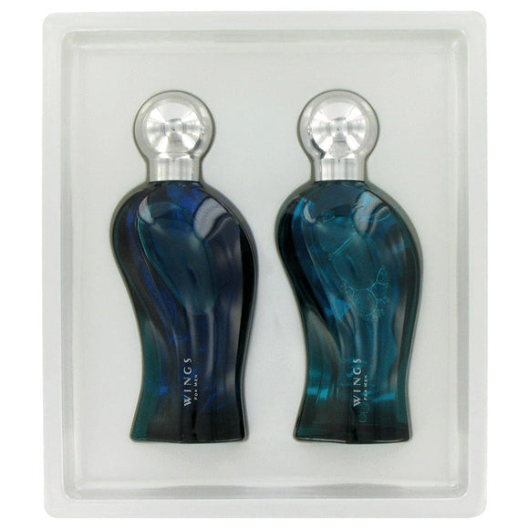 WINGS Gift Set  3.4 oz Eau De Toilette Spray + 3.4 oz After Shave For Men by Giorgio Beverly Hills