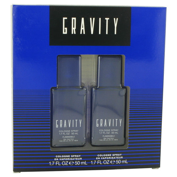 GRAVITY Gift Set  Two 1.7 oz Cologne Sprays For Men by Coty