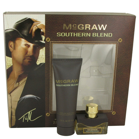 McGraw Southern Blend Gift Set  .5 oz Eau De Toilette Spray + 2.5 oz Hair & Body Wash For Men by Tim McGraw