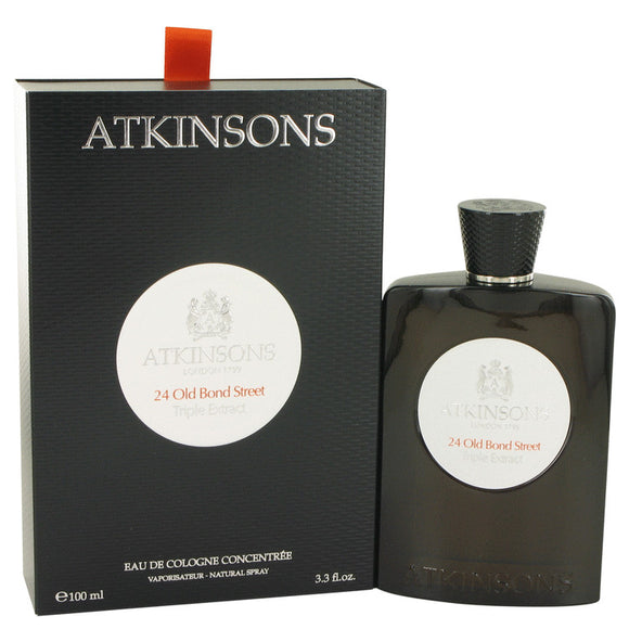 24 Old Bond Street Triple Extract 3.30 oz Eau De Cologne Concentree Spray For Men by Atkinsons