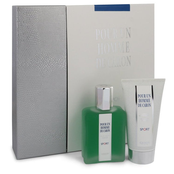 Caron Pour Homme Sport 0.00 oz Gift Set  2.5 oz Eau DE Toilette Spray + 2.5 oz Shower Gel For Men by Caron