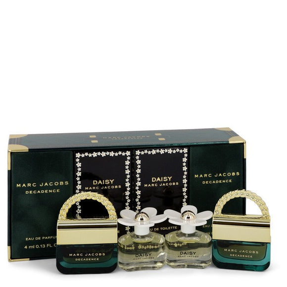 Daisy Gift Set  Mini Gift Set includes two Daisy Travel Sprays and Two Decadence Travel Sprays all .13 oz For Women by Marc Jacobs