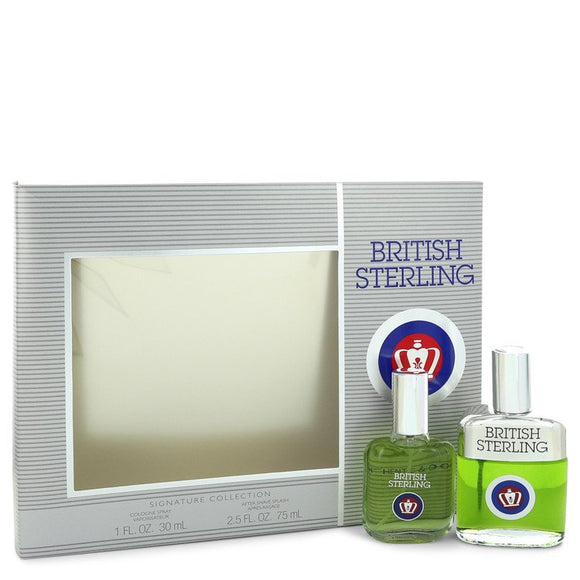 BRITISH STERLING Gift Set  1 oz Cologne Spray + 2.5 oz After Shave For Men by Dana